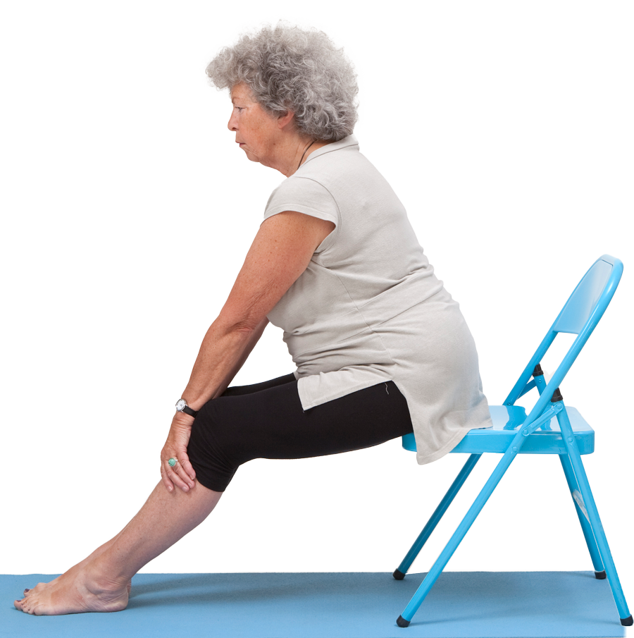 Stuhlyoga position Zange